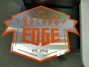 Razors Edge laser cut by piccola mfg